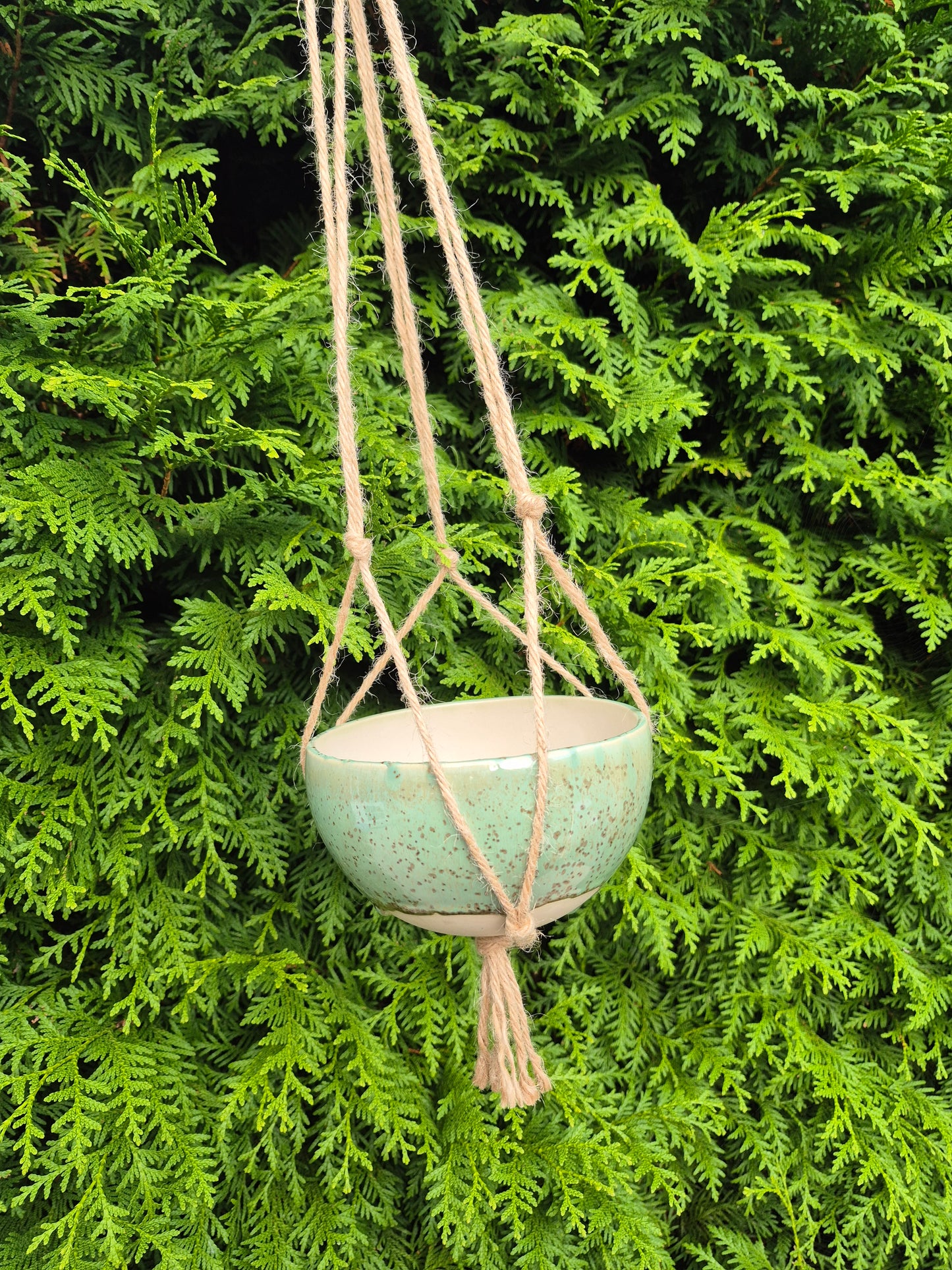 Hangende plantenpot rustiek