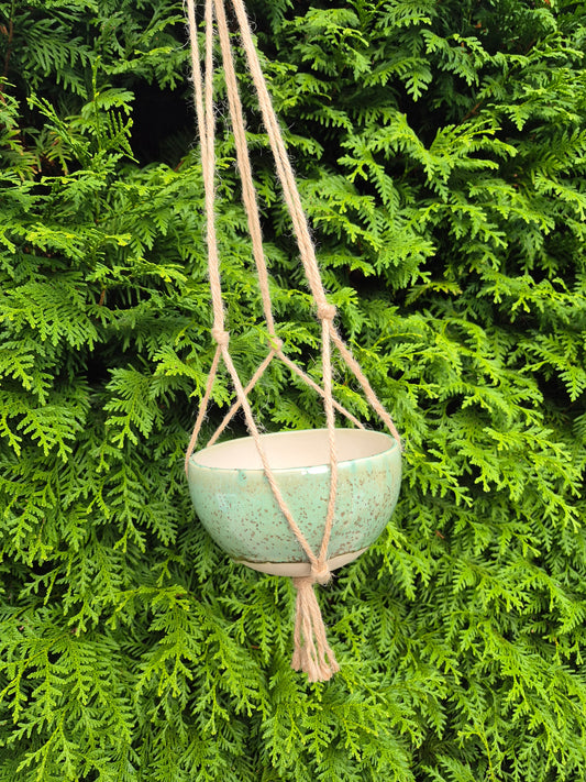 Hangende plantenpot rustiek