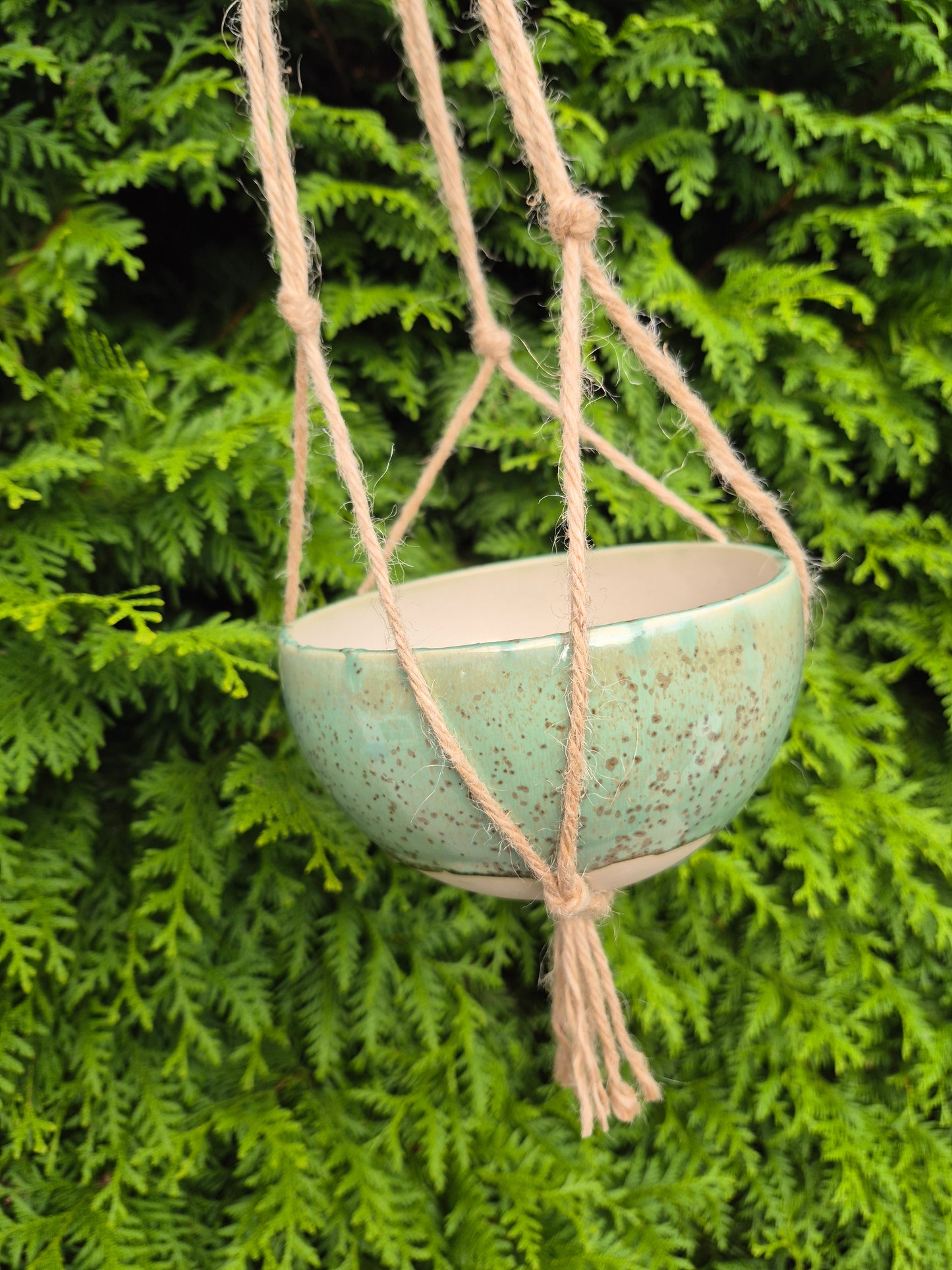 Hangende plantenpot rustiek