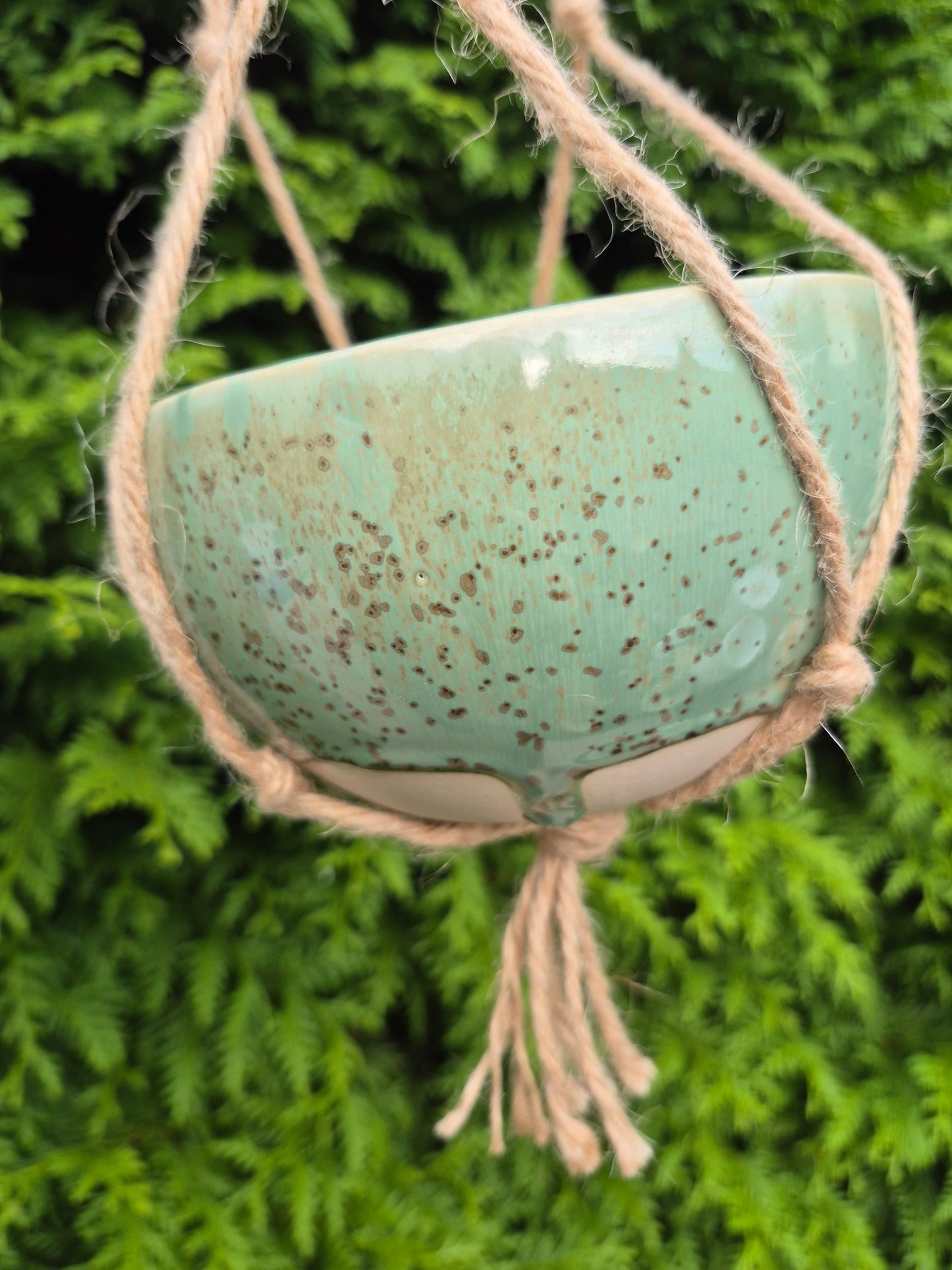 Hangende plantenpot rustiek